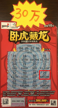1、体彩即开“卧虎藏龙”送三八妇女节大奖 镇江彩民收获奖金30万元照片.jpg