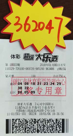 镇江合买团发力 喜获体彩大乐透奖金36万多照片.jpg