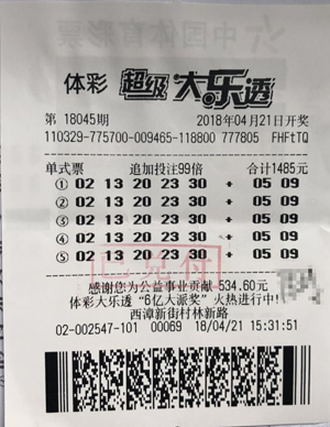 1524815197390147.jpg 无锡购彩者大乐透中得四等奖获奖金19万余元.jpg