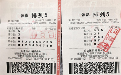 梅开二度破纪录 常熟购彩者连获“排列5”头奖.jpg