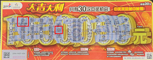 苏州购彩者喜中顶呱刮大吉大利头奖100万元_副本.jpg
