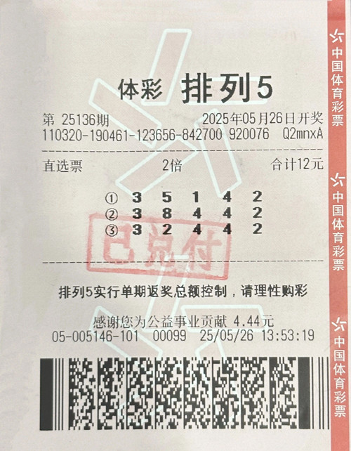 购彩几十年,“新宠”排列5,经验派中得20万!_副本.jpg