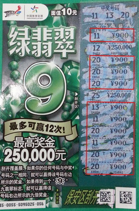 ”绿翡翠“送出三八节礼物 无锡彩民中得9000元.jpg