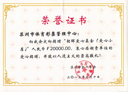 关爱外来务工子女 苏州体彩助力”爱心小屋“建设红会荣誉证书1.jpg