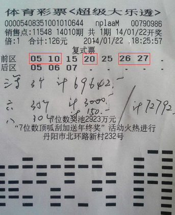 体彩新年喜讯频传   镇江彩民喜中大乐透7万余元 照片.jpg