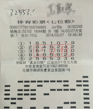7位数随机获意外惊喜 无锡小夫妻中得奖金3.2万元_副本.jpg